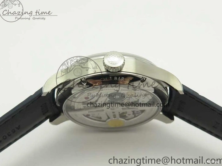 MIROTIME 1219 Affordable Portuguese Real PR Real Annual Calendar IW5035 ZF 1:1 Best Edition White Dial Blue Markers on Blue Leather Strap A 7143